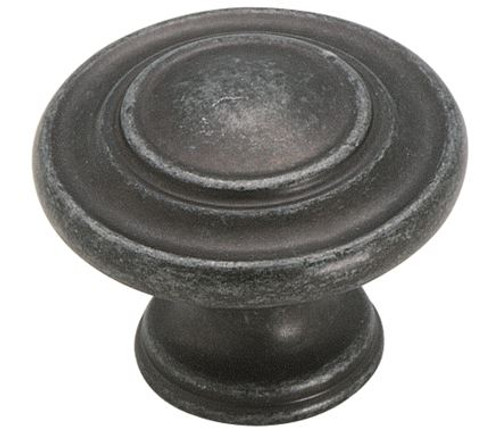 Amerock, Everyday Basics, Inspirations, 1 5/16" Round Knob, Wrought Iron Dark