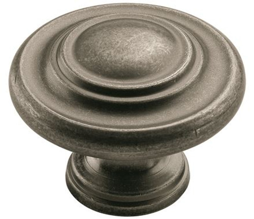 Amerock, Everyday Basics, Inspirations, 1 3/4" Round Knob, Weathered Nickel