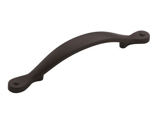 Amerock, Everyday Basics, Inspirations, 3 3/4" (96mm) Curved Pull, Matte Black