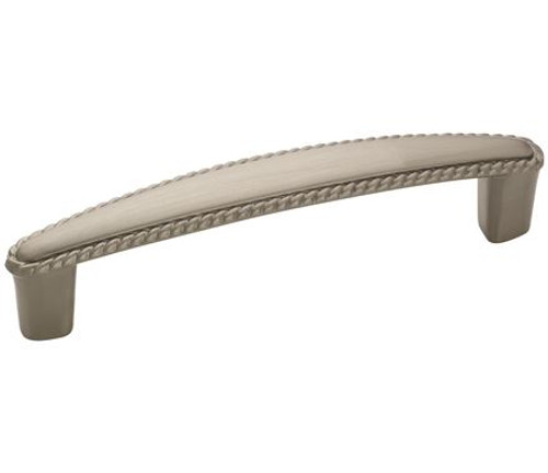 Amerock, Everyday Heritage, 3 3/4" (96mm) Rope Design Straight Pull, Satin Nickel