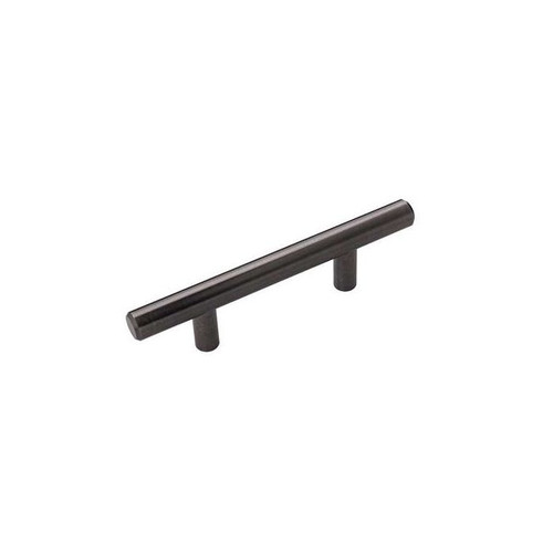 Belwith Hickory, Bar Pulls, 2 1/2" (64mm) Bar Pull, Brushed Black Nickel