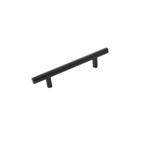 Belwith Hickory, Bar Pulls, 3 3/4" (96mm) Bar Pull, Matte Black