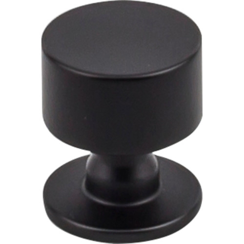 Top Knobs, Serene, Lily, 1 1/8" Round Knob, Black