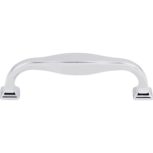 Top Knobs, Transcend, Contour, 3 3/4" (96mm) Straight Pull, Polished Chrome