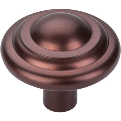 Top Knobs, Aspen, 1 3/4" Button Knob, Mahogany Bronze