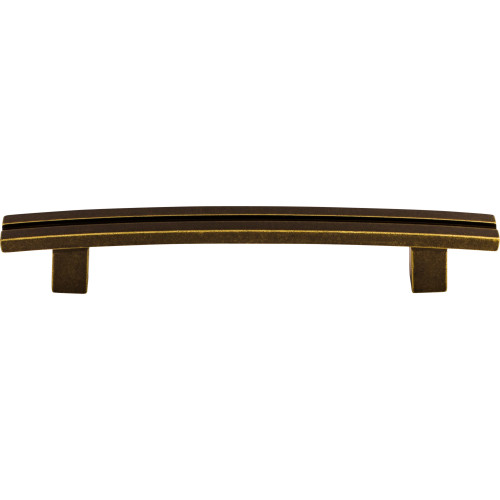 Top Knobs, Sanctuary, Rail, 5" Inset Curved Pull, German Bronze