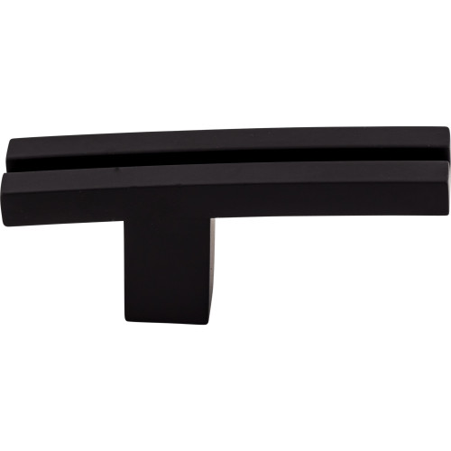 Top Knobs, Sanctuary, Rail, 2 5/8" Pull Knob, Flat Black