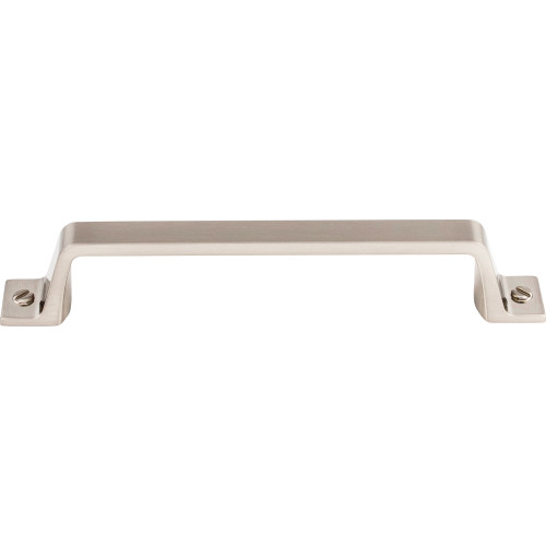 Top Knobs, Barrington, Channing, 5 1/16" (128mm) Straight Pull, Brushed Satin Nickel