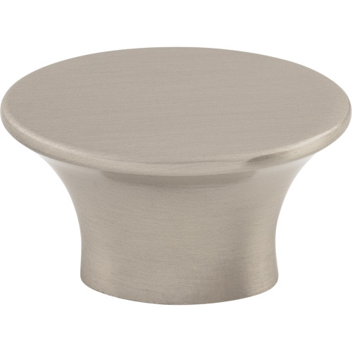 Top Knobs, Barrington, Edgewater, 1 1/2" Oval Knob, Brushed Satin Nickel