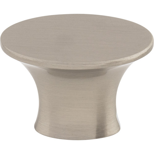 Top Knobs, Barrington, Edgewater, 1 5/16" Oval Knob, Brushed Satin Nickel