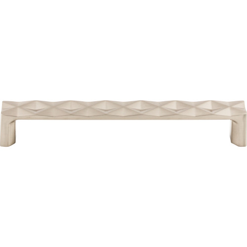 Top Knobs, Mercer, Quilted, 6 5/16" (160mm) Straight Pull, Brushed Satin Nickel