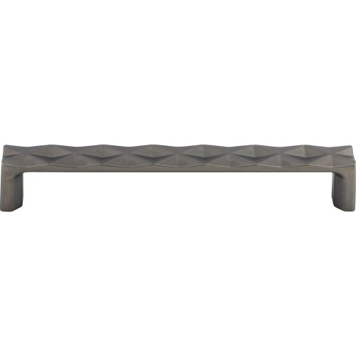 Top Knobs, Mercer, Quilted, 6 5/16" (160mm) Straight Pull, Ash Gray