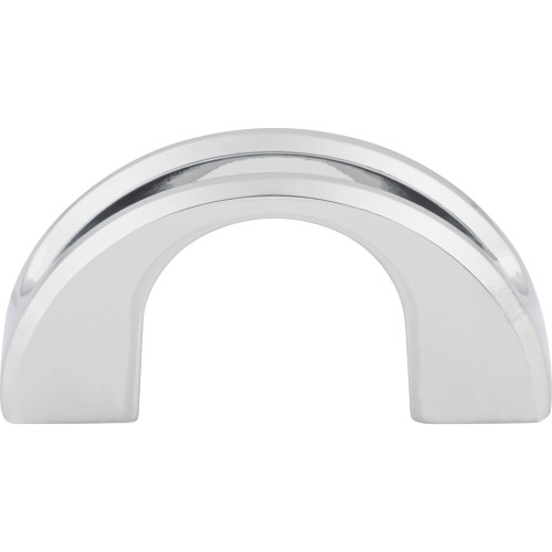 Top Knobs, Mercer, Tango, 1 1/4" Curved Pull, Polished Chrome