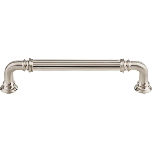 Top Knobs, Chareau, Reeded, 5" Straight Pull, Brushed Satin Nickel
