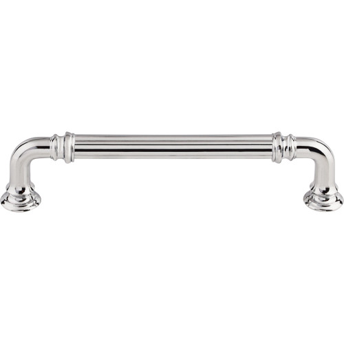 Top Knobs, Chareau, Reeded, 5" Straight Pull, Polished Chrome