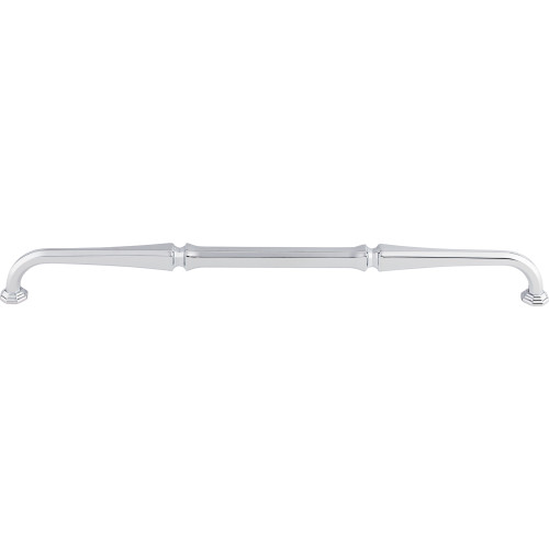 Top Knobs, Chareau, Chalet, 12" (305mm) Straight Pull, Polished Chrome