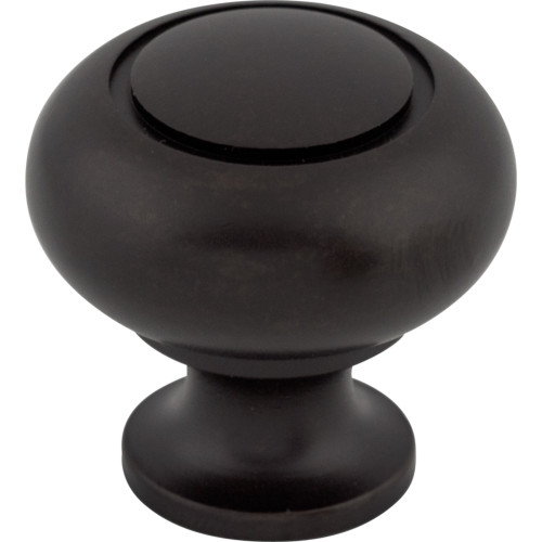 Top Knobs, Normandy, 1 1/4" Ring Round Knob, Patina Black