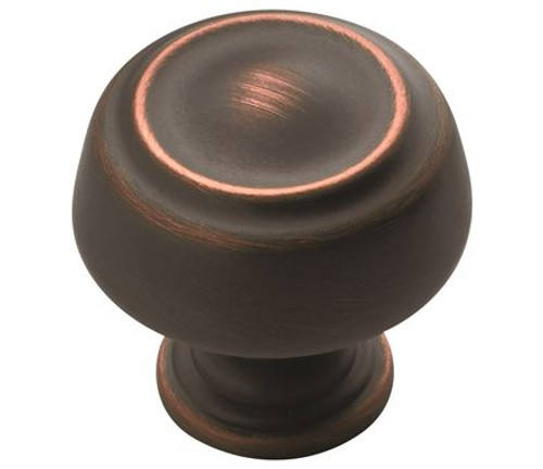 Amerock, Kane, 1 3/16" (30mm) Round Knob, Oil Rubbed Bronze