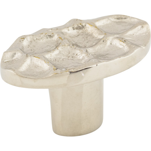 Top Knobs, Cobblestone, 2" Oval Knob, Polished Nickel