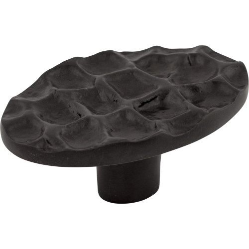 Top Knobs, Cobblestone, 2 5/8" Oval Knob, Coal Black