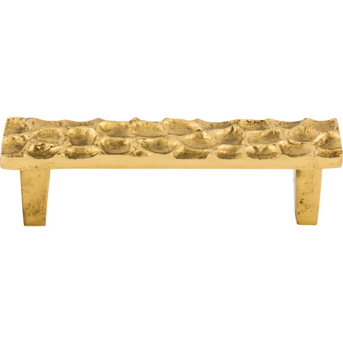 Top Knobs, Cobblestone, 3 3/4" (96mm) Bar Pull, Polished Brass