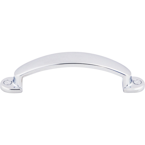 Top Knobs, Somerset, Arendal, 3" Curved Pull, Polished Chrome