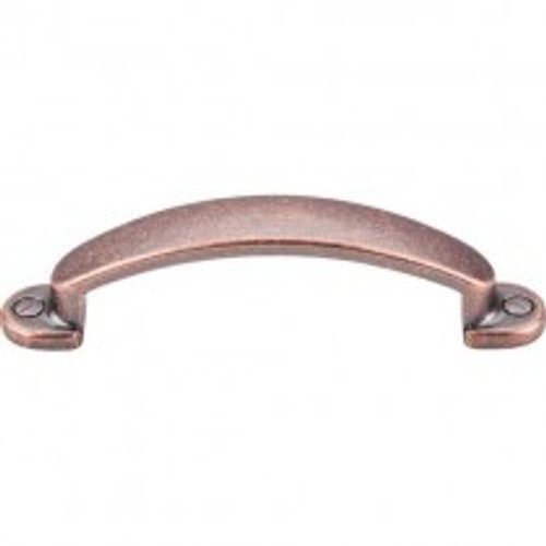 Top Knobs, Somerset, Arendal, 3" Curved Pull, Antique Copper