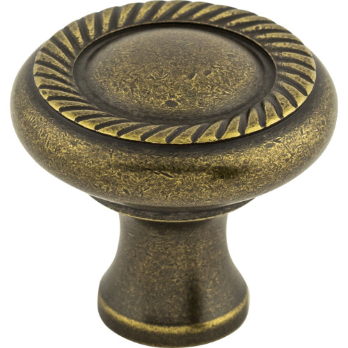 Top Knobs, Somerset, 1 1/4" Swirl Cut Round Knob, German Bronze