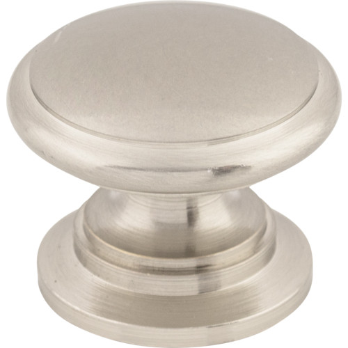 Top Knobs, Somerset, 1 1/4" Ray Round Knob, Brushed Satin Nickel