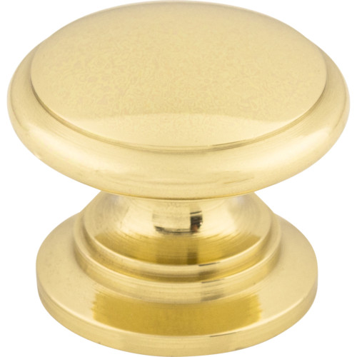 Top Knobs, Somerset, 1 1/4" Ray Round Knob, Polished Brass