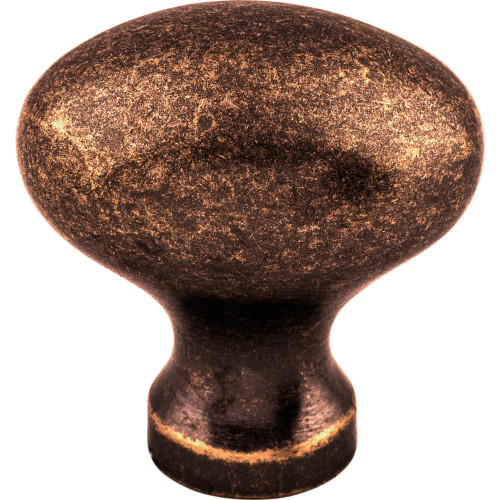 Top Knobs, Somerset, 1 1/4" Egg Oval Knob, Antique Copper