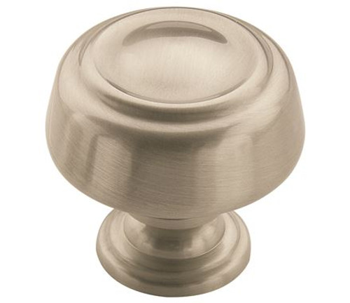 Amerock, Kane, 1 5/8" (41mm) Round Knob, Satin Nickel