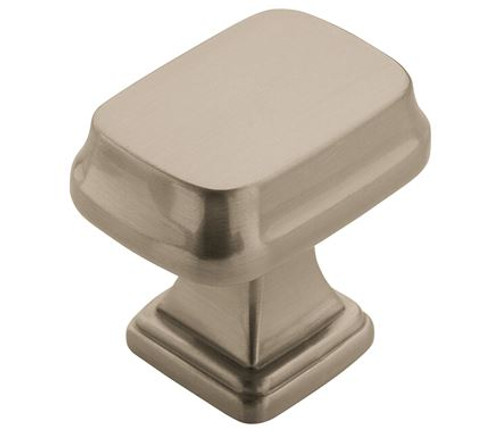 Amerock, Revitalize, 1 1/4" Length Rectangle Knob, Satin Nickel