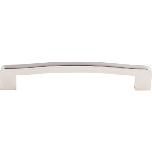 Top Knobs, Stainless Steel, 6 5/16" (160mm) Curved Pull, Polished Stainless Steel