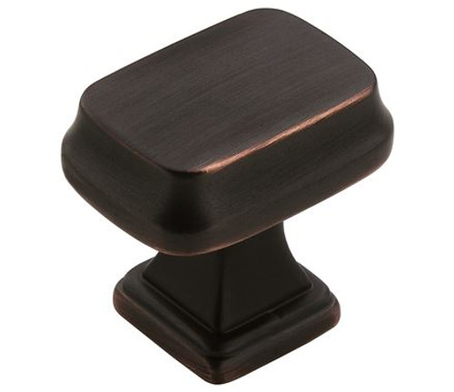 Amerock, Revitalize, 1 1/4" Length Rectangle Knob, Oil Rubbed Bronze