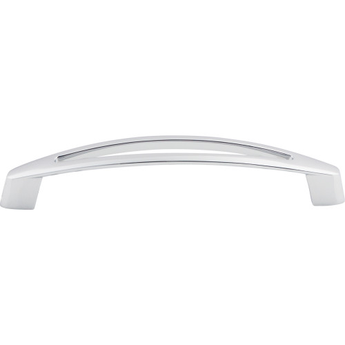 Top Knobs, Nouveau, Verona, 5 1/16" (128mm) Curved Pull, Polished Chrome