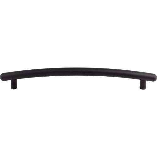 Top Knobs, Nouveau, Curved Bar, 12" (305mm) Appliance Pull, Flat Black