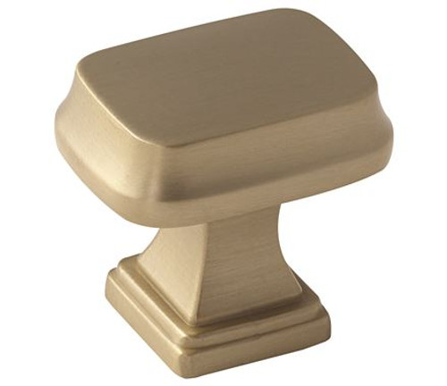 Amerock, Revitalize, 1 1/4" Length Rectangle Knob, Golden Champagne