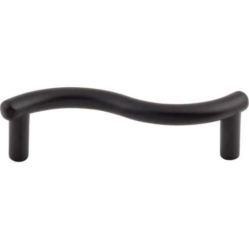 Top Knobs, Nouveau, Spiral, 3" Straight Pull, Flat Black