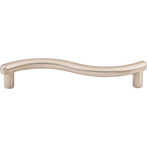 Top Knobs, Nouveau, Spiral, 3 3/4" (96mm) Straight Pull, Brushed Satin Nickel