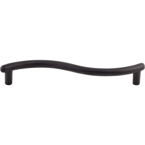Top Knobs, Nouveau, Spiral, 5 1/16" (128mm) Straight Pull, Flat Black