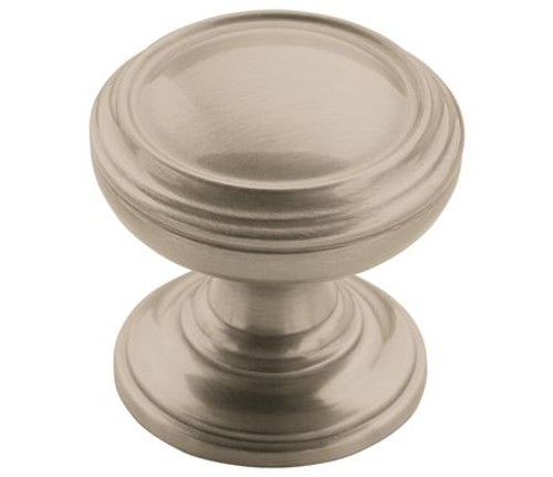 Amerock, Revitalize, 1 1/4" Round Smooth Top Knob, Satin Nickel