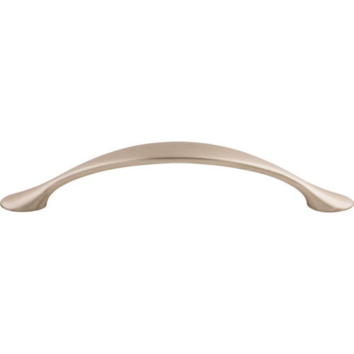 Top Knobs, Nouveau, Hartford, 5 1/16" (128mm) Curved Pull, Brushed Satin Nickel