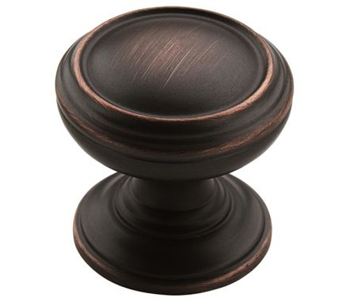 Amerock, Revitalize, 1 1/4" Round Smooth Top Knob, Oil Rubbed Bronze