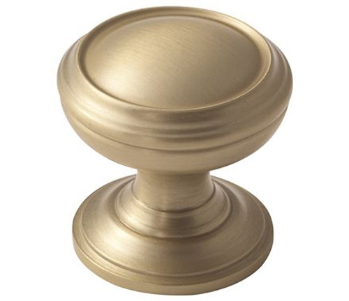 Amerock, Revitalize, 1 1/4" Round Smooth Top Knob, Golden Champagne