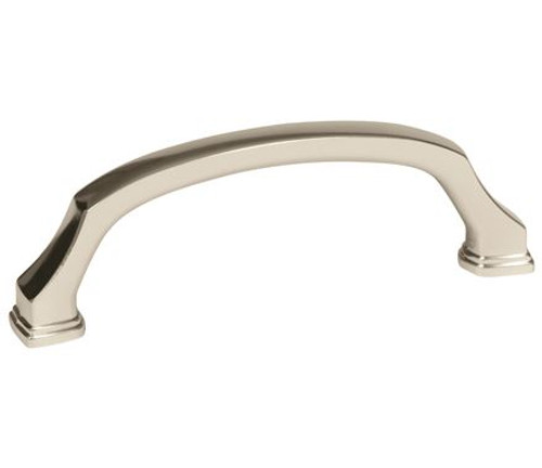Amerock, Revitalize, 3 3/4" (96mm) Curved Pull, Polished Nickel