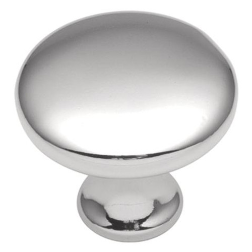 Belwith Hickory, Conquest, 1 1/8" Round Knob, Polished Chrome