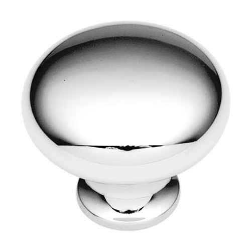 Belwith Hickory, Eclipse, 1 1/8" Round Knob, Polished Chrome