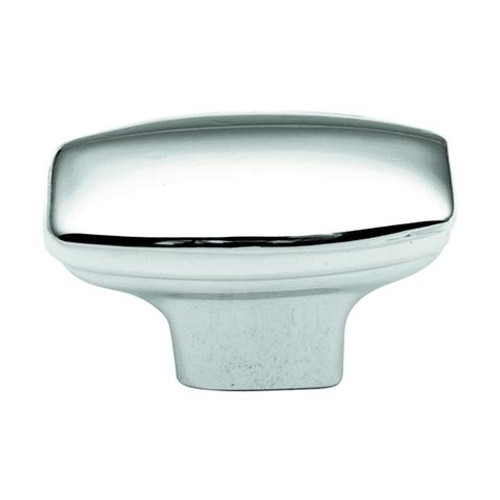 Belwith Hickory, Metropolis, 1 7/16" Rectangle Knob, Polished Chrome