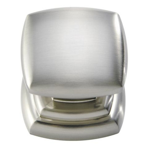 Belwith Hickory, Euro Contemporary, 1 1/4" Square Knob, Satin Nickel